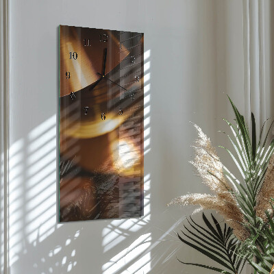 Glass clock vertical Pattern