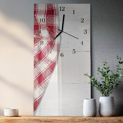 Modern vertical wall clock Tablecloth
