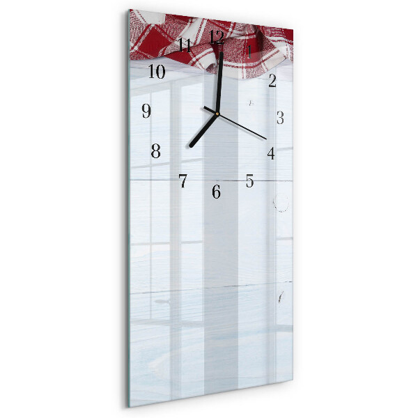 Glass clock vertical Table