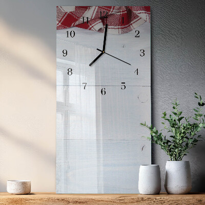 Glass clock vertical Table