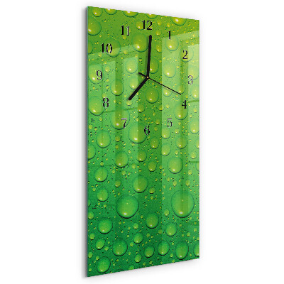 Vertical rectangular wall clock Drops