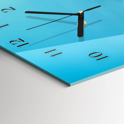 Glass clock vertical Stones