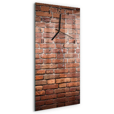 Vertical rectangular wall clock Brick