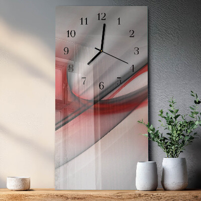 Vertical rectangular wall clock Abstraction
