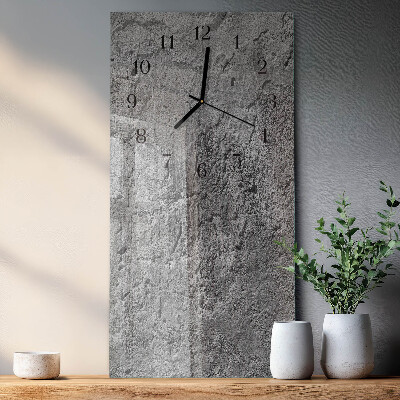 Modern vertical wall clock Concrete wall