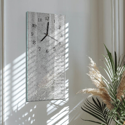 Glass clock vertical Wall