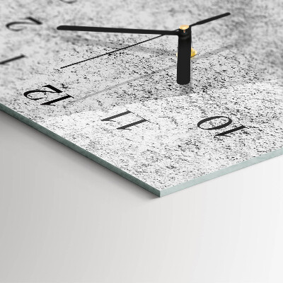 Glass clock vertical Wall