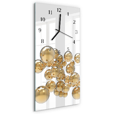 Vertical rectangular wall clock Balls