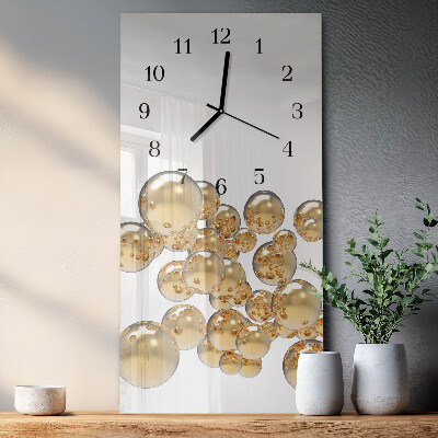 Vertical rectangular wall clock Balls