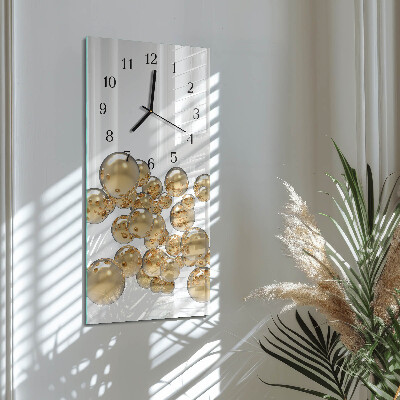 Vertical rectangular wall clock Balls