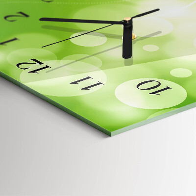 Glass wall clock vertical Pattern