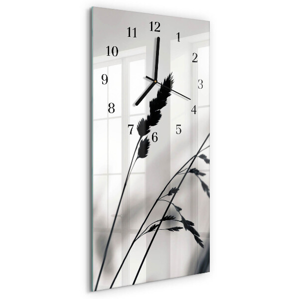 Modern vertical wall clock Grain