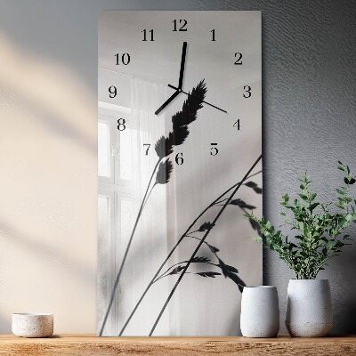 Modern vertical wall clock Grain
