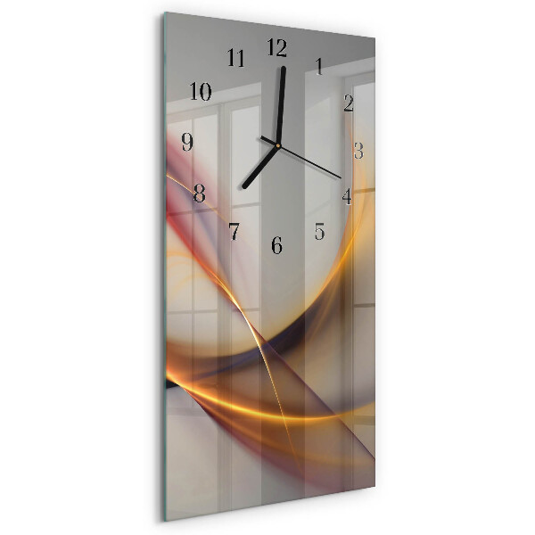 Vertical rectangular wall clock Abstraction