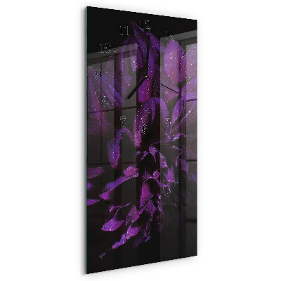 Vertical wall clock Peony