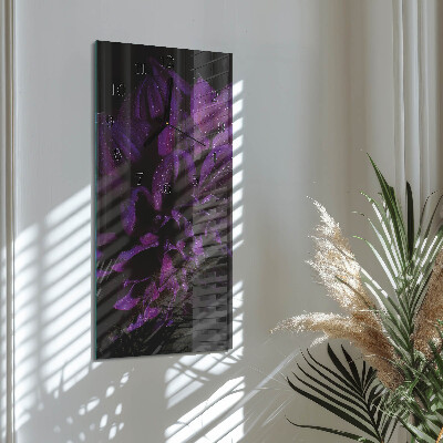 Vertical wall clock Peony
