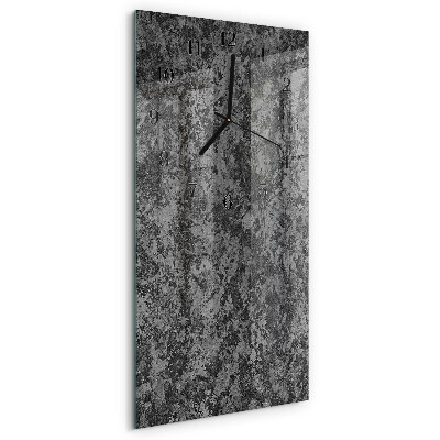 Modern vertical wall clock Graphite