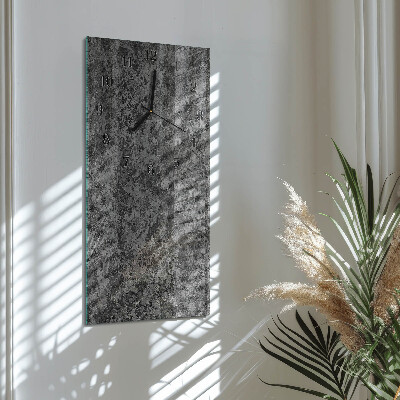 Modern vertical wall clock Graphite