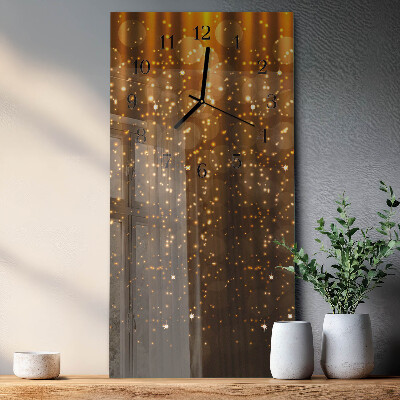 Vertical rectangular wall clock Shine