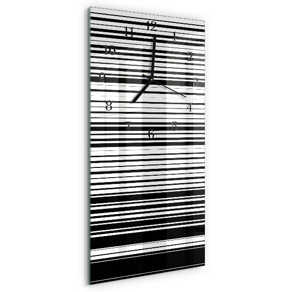 Vertical rectangular wall clock Stripes