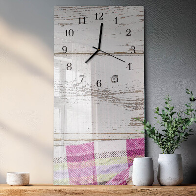 Vertical rectangular wall clock Table