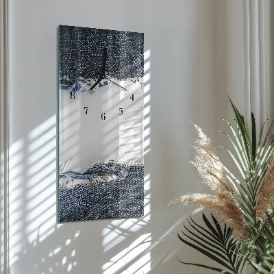 Vertical rectangular wall clock Abstraction