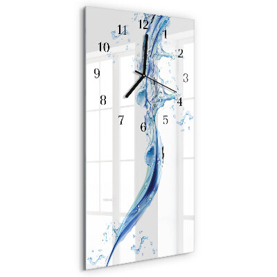 Modern vertical wall clock Water