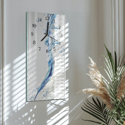Modern vertical wall clock Water