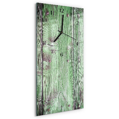 Modern vertical wall clock Wooden board