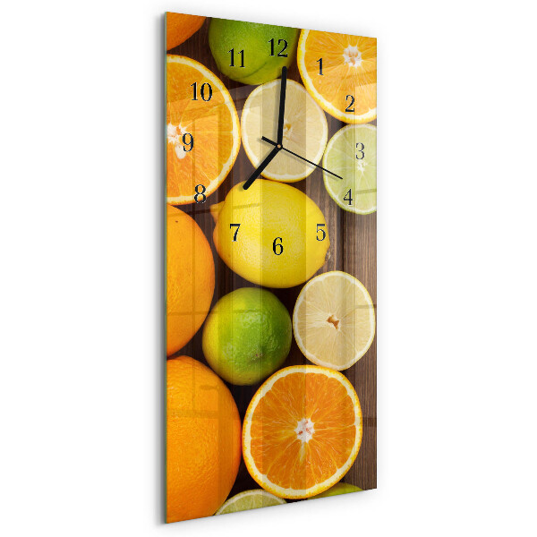 Modern vertical wall clock Fruit