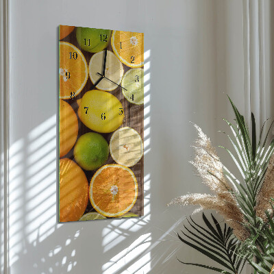 Modern vertical wall clock Fruit