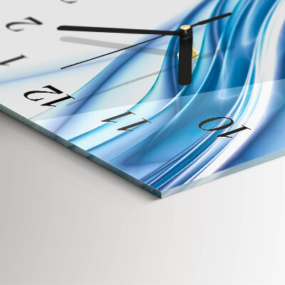 Vertical wall clock Blue abstraction