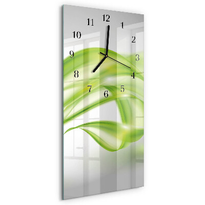 Glass clock vertical Abstract lines