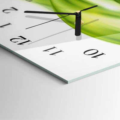 Glass clock vertical Abstract lines