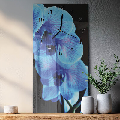 Modern vertical wall clock Flower