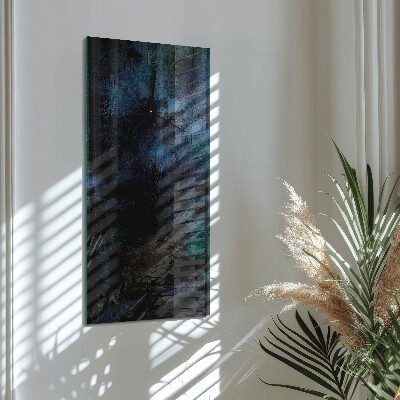 Glass wall clock vertical Pattern