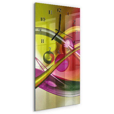 Modern vertical wall clock Abstraction