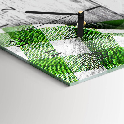 Glass clock vertical Pattern