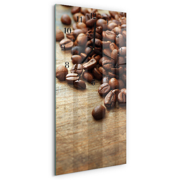 Vertical wall clock Coffee beans