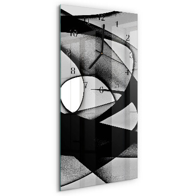 Glass clock vertical Pattern