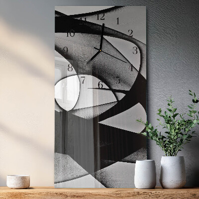 Glass clock vertical Pattern