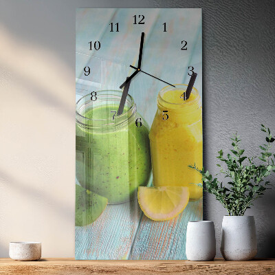 Glass clock vertical Cocktails
