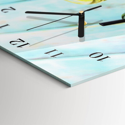 Glass clock vertical Cocktails