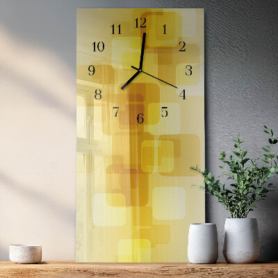 Modern vertical wall clock Golden rectangles