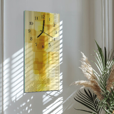 Modern vertical wall clock Golden rectangles