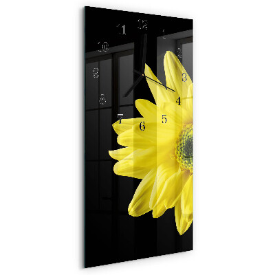 Vertical wall clock Flower