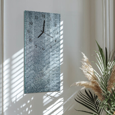 Glass clock vertical Plastic