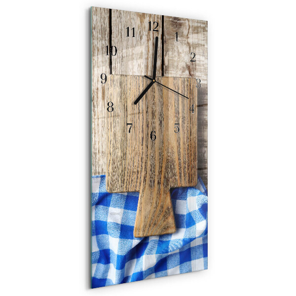Glass wall clock vertical Cutting boards