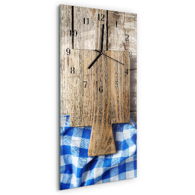 Glass wall clock vertical Cutting boards