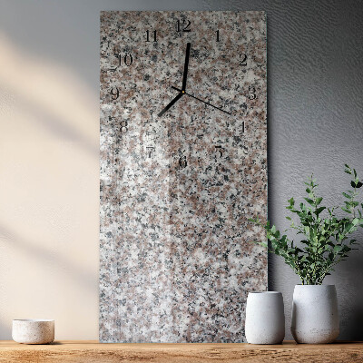 Vertical rectangular wall clock Graphite